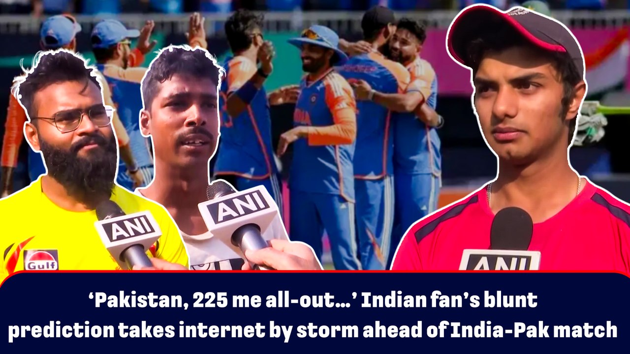 ‘Pakistan, 225 me all-out…’ Indian fan’s blunt prediction takes internet by storm ahead of India-Pak match