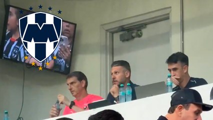 Demichelis presente en el Estadio BBVA para el Monterrey vs. Toluca