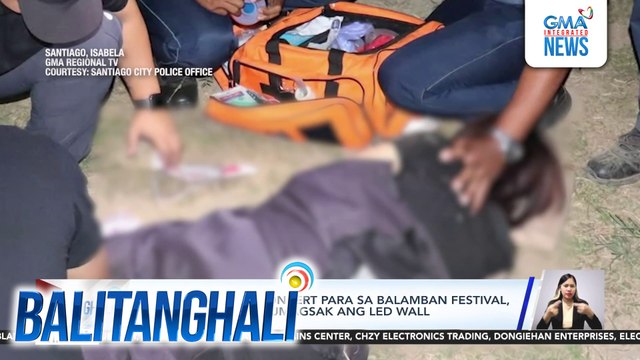 Ilang dumalo sa concert para sa Balamban Festival, sugatan matapos bumagsak ang led wall | Balitanghali