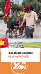 Khối chở loa chính thức đạp xe đến TPHCM