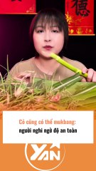 Nhiều người nghi ngờ độ an toàn khi mukbang cỏ