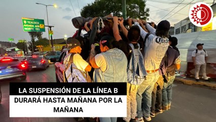 La suspensión de La línea B durará hasta mañana por la mañana