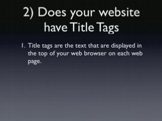 3 Simple Website Checks