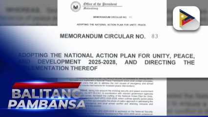 Kautusan na layong wakasan ang insurgency ng CPP-NPA-NDF at magkaroon ng pangmatagalang....