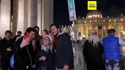 ReactionS in St. Peter's Square to black smoke on first day of Conclave to elect new pope