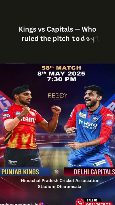 Inside Reddy Book for IPL 2025: Key Stats and Predictions for PBKS vs DC