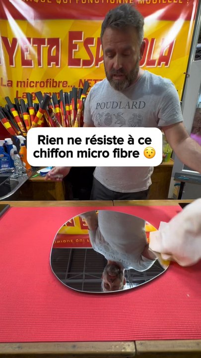 Rien ne résiste à cette micro fibre 😯 (Cette vidéo a été réalisée sans contrepartie ni cadeau ni rémunération à la Foire de Paris)