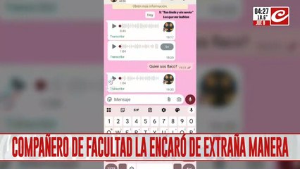 Eccaró a su compañera de una extraña manera y el chat se hizo viral