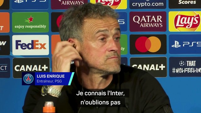 Luis Enrique : L’Inter, une équipe qui a fait ses preuves, avec de l’expérience”