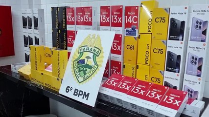 PM intercepta veículos e apreende  60 celulares contrabandeados na BR-277 em Cascavel