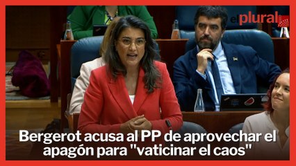 Más Madrid acusa al PP de Ayuso de aprovechar el apagón para "vaticinar el caos"