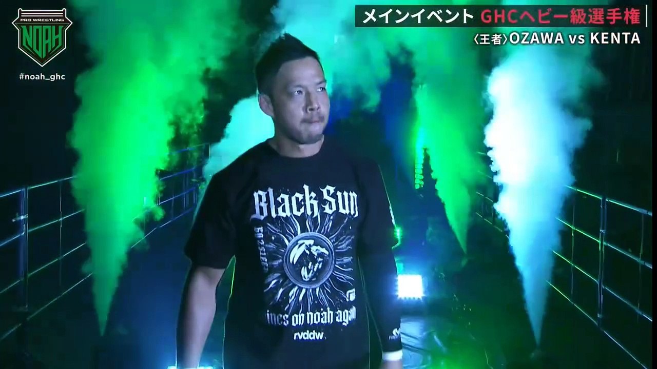 NOAH 25th Anniversary Memorial Voyage 2025 In Ryogoku GHC Heavyweight Championship KENTA vs OZAWA