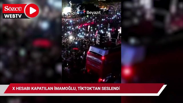 X hesabı kapatılan İmamoğlu, TikTok'tan seslendi