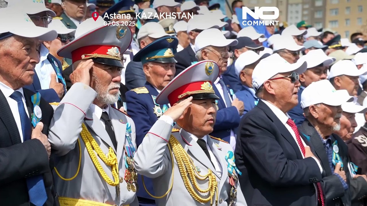 عرض عسكري ضخم في أستانا بمناسبة الذكرى الـ 80 للحرب العالمية الثانية