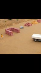 loading bricks
