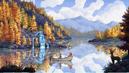 Cast n Chill - Official Demo Launch Trailer _ pixel-based fishing game