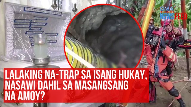 Lalaking na-trap sa isang hukay, nasawi dahil sa masangsang na amoy? | GMA Integrated Newsfeed