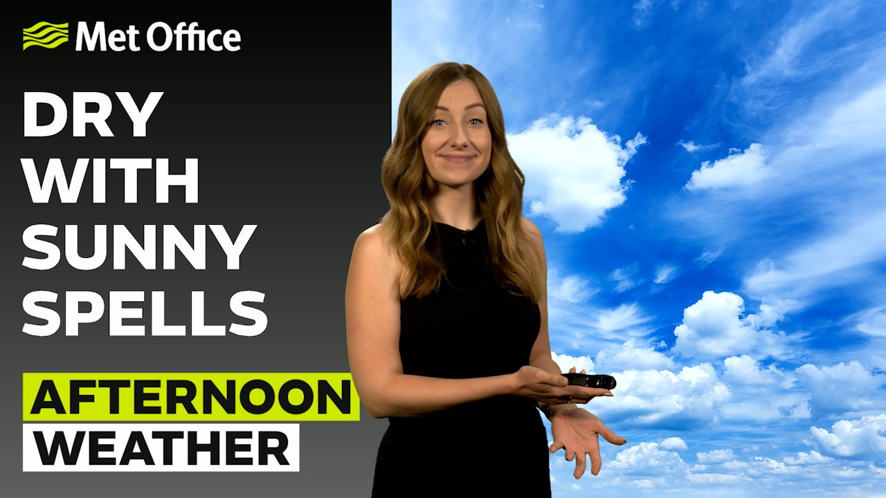 Met Office Afternoon Weather Forecast 08/05/25 – Warmer west, cooler east