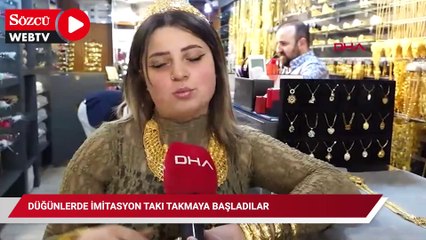 Aşiretler de nasibini aldı! Düğünlerde imitasyon takı takmaya başladılar