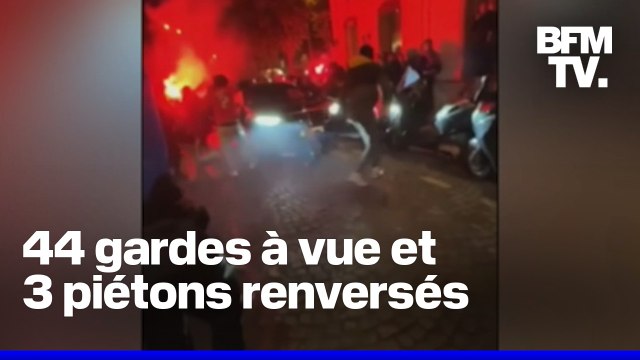 PSG-Arsenal: 44 personnes ont été placées en garde à vue et 3 piétons ont été renversés
