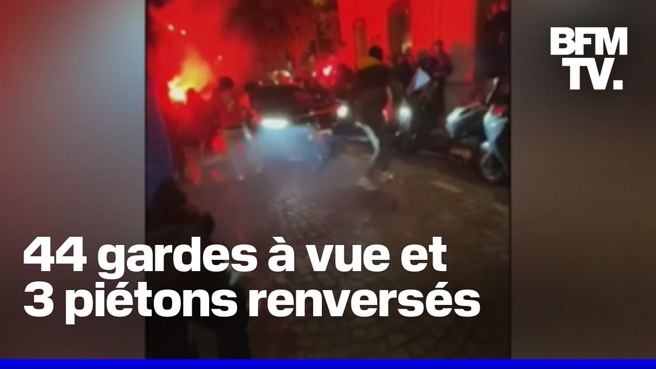 PSG-Arsenal: 44 personnes ont été placées en garde à vue et 3 piétons ont été renversés