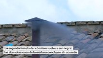 La segunda fumata del cónclave es negra