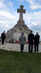 Newquay wreath laying for VE Day