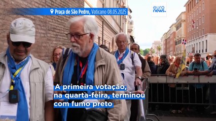 Conclave 2025: fumo preto após as primeiras votações do segundo dia