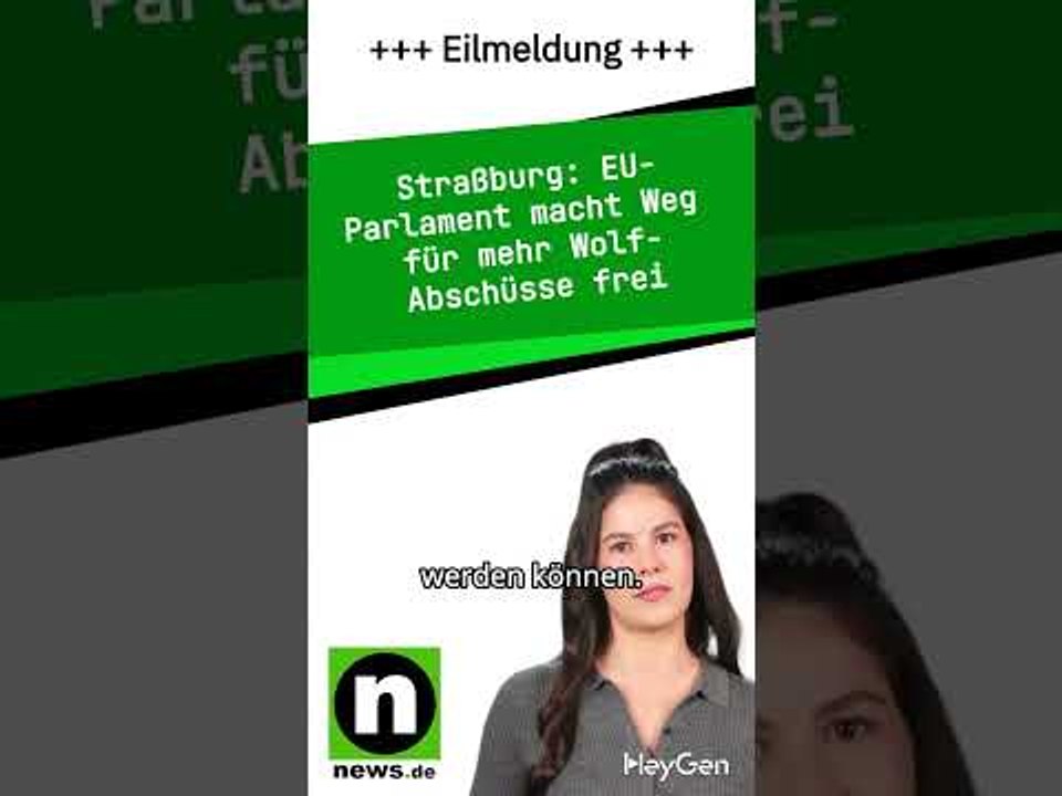 EU-Parlament macht Weg für mehr Wolf-Abschüsse frei