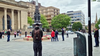 Two minute silence to mark 80th Anniversary of VE Day, Thursday May 8, Sheffield war memorial