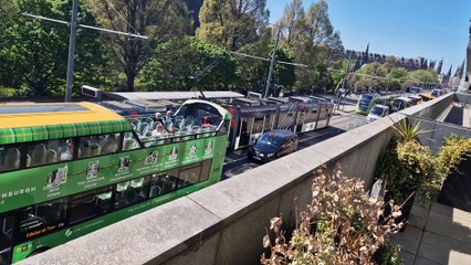 Edinburgh trams stop to mark 80th anniversary of VE Day