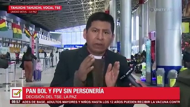 FPV y Pan-Bol están fuera de los comicios, quedan en carrera seis partidos y cinco alianzas, señala el vocal Tahuichi