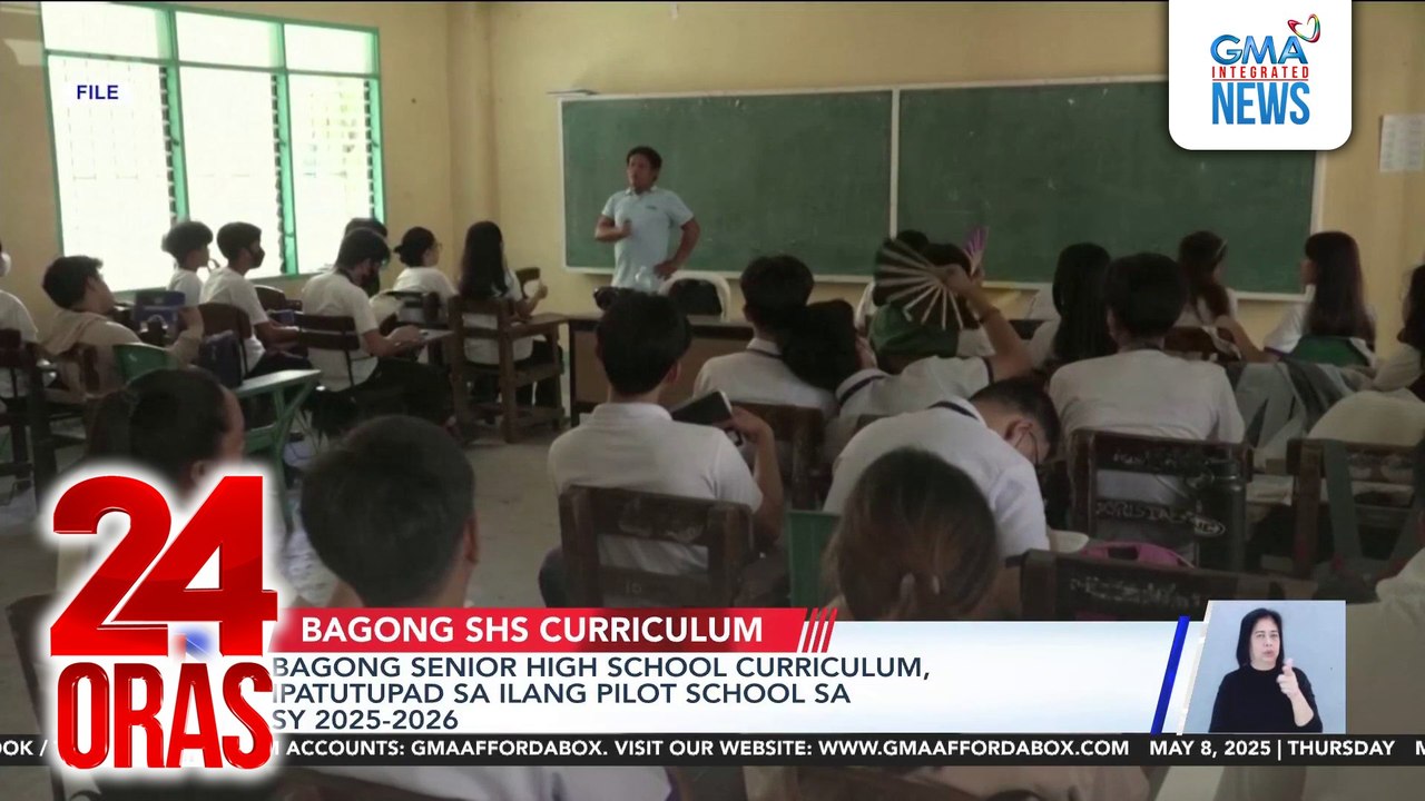 Bagong Senior High School curriculum, ipatutupad sa ilang pilot school sa SY 2025-2026 | 24 Oras