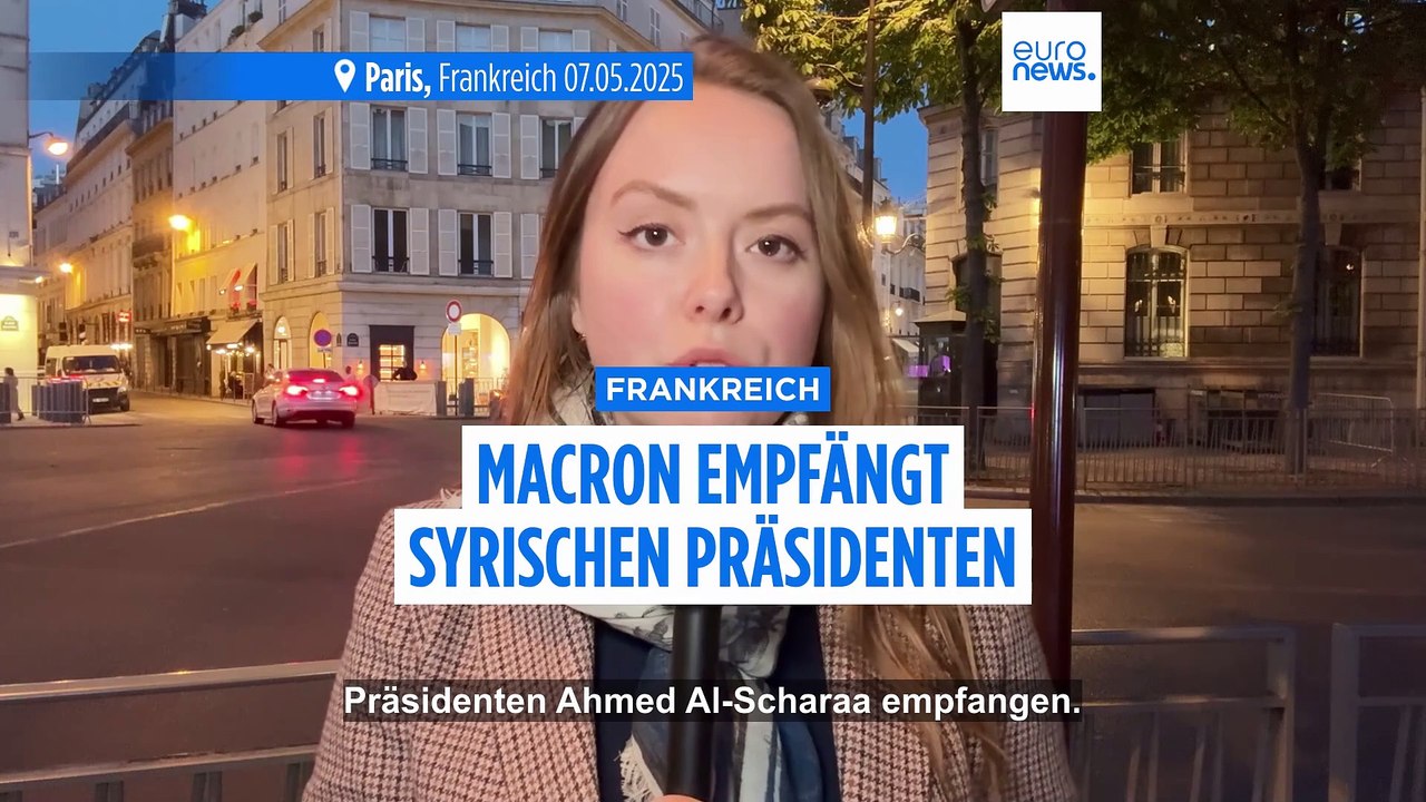 Macron empfängt syrischen Präsidenten