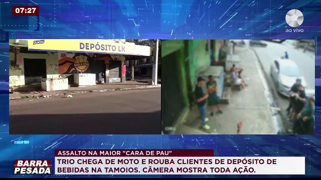 Vídeo: rouba clientes de depósito de bebidas na Tamoios
