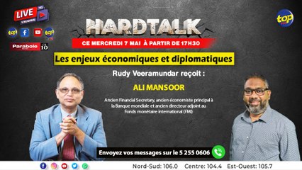 Ne manquez pas HardTalk ce mercredi 7 mai 2025 sur Top FM !