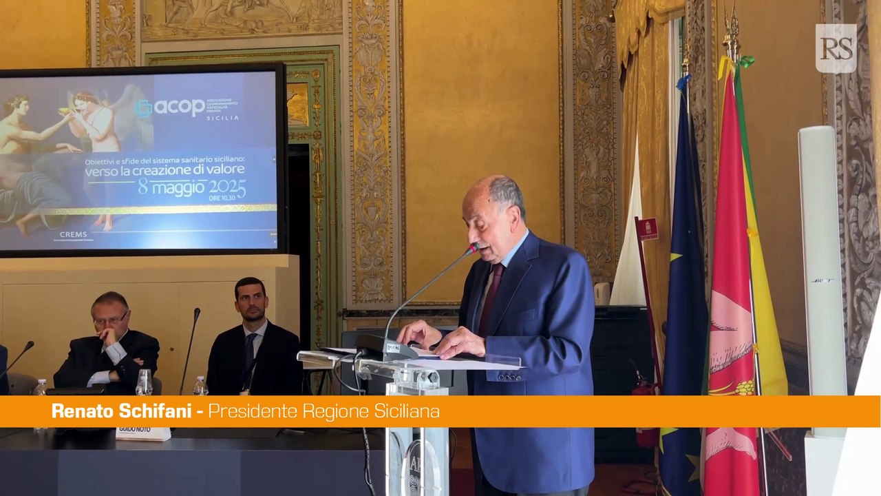 Schifani "Sicilia verso uscita dal piano di rientro della sanità"