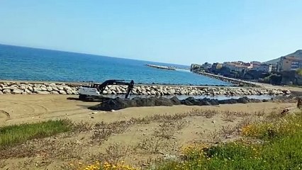 Kumkapı sahilinde düzenleme çalışması başlatıldı