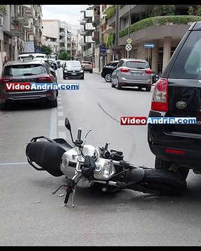 Incidente ad Andria: scontro auto - moto su Viale Istria