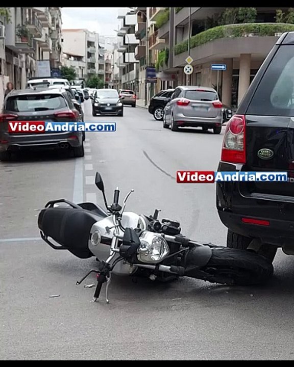 Incidente ad Andria: scontro auto - moto su Viale Istria