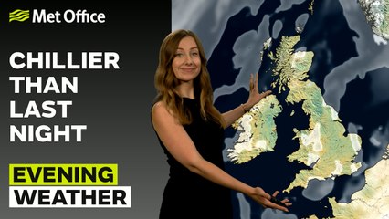 Met Office Evening Weather Forecast 08/05/25 – Clear but cooler