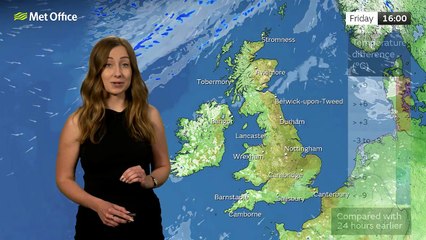 Met Office Thursday evening weather forecast 08/05/2025
