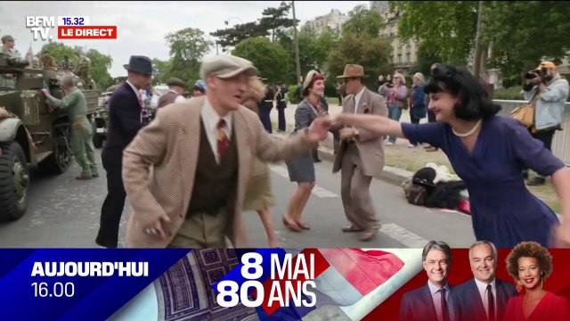 8-Mai: des danseurs se préparent à rejouer les scènes de liesse de la Libération
