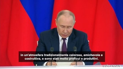 Russia-Cina, Putin: con Xi colloqui amichevoli e produttivi