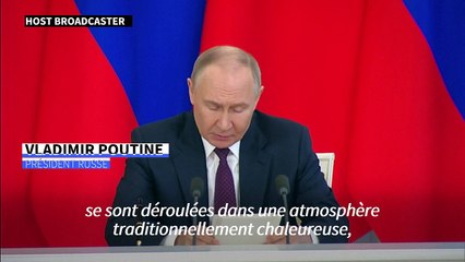Poutine et Xi Jinping saluent des discussions "fructueuses"