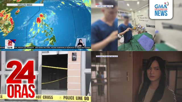 24 Oras: (Part 3) Sapat na power supply sa Eleksyon, tiniyak ng Meralco; granada, inihagis sa isang compound sa Q.C.; ilan lugar sa Mindanao, inulan at binaha; Jillian Ward, nag-enjoy sa mga eksena kasama ang riles boys sa Mga Batang Riles, atbp.