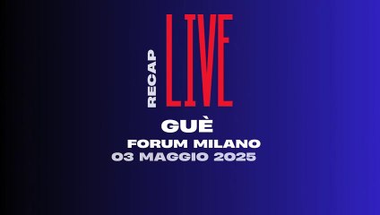 Recap Live: Guè al Forum di Milano 🎤