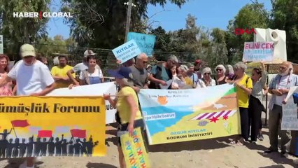 Bodrum'da "Kıyılar halkındır" eylemi