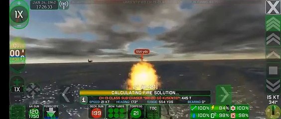 U-Boat vs Subchaser | Intense Close-Range Surface Battle & Sinking