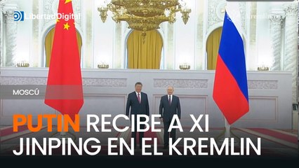 Putin recibe a Xi Jinping en el Kremlin en una visita oficial